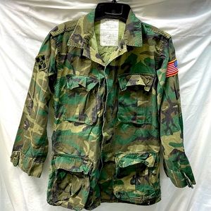 U.S. camouflage army field jacket men sz xs